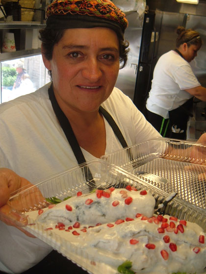 plate of chile nogada