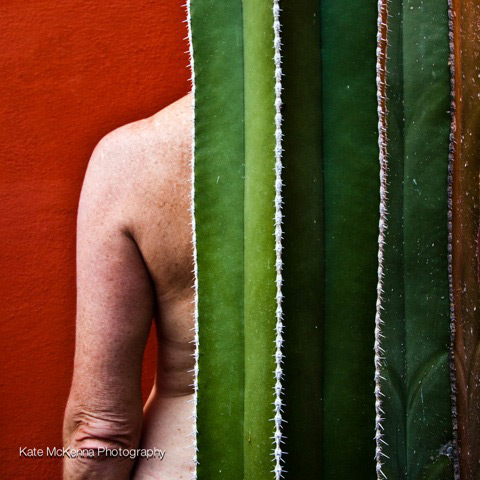 womans back cactus